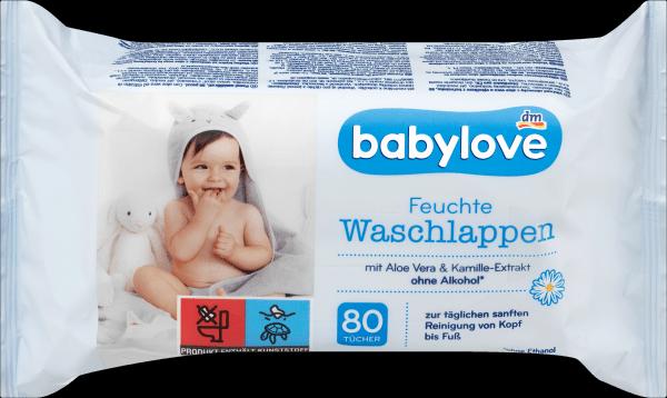 dm babylove Gants de toilette humides