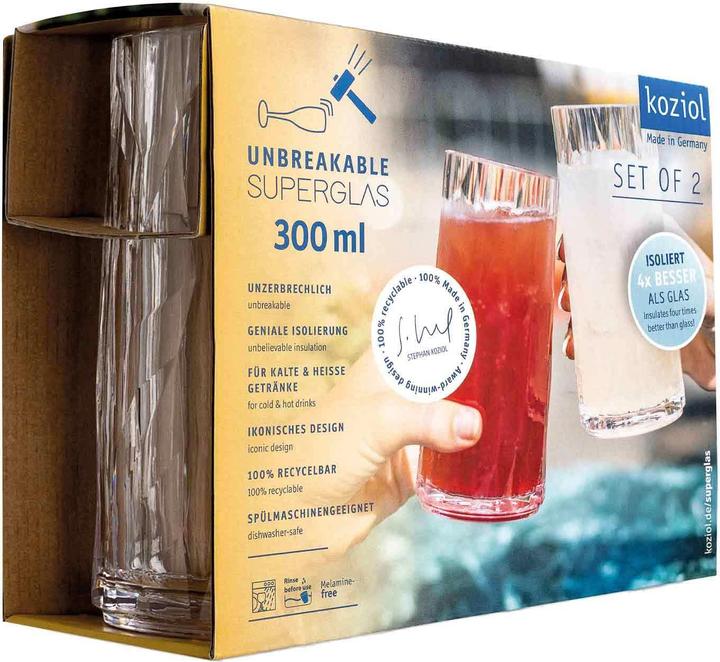 Image du produit Koziol Gobelet à cocktail Superglas Club No. 8, 300 ml, 2 pièces (0.30 l, 2 x)