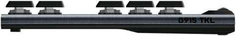 Actual product image Logitech G G915 TKL - GL Tactile, Full-size (100%), Bluetooth, Mechanical, QZERTY, RGB LED, Black (Eng. Int., Cable)