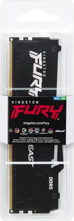 Immagine prodotto Kingston FURY Beast RGB (1 x 32GB, 5600 MHz, RAM DDR5, DIMM)