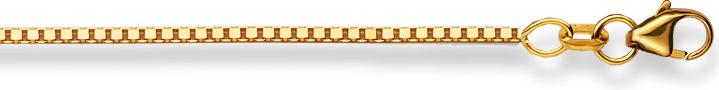 Immagine prodotto Natsumi Schmuck Collana in oro giallo 18K/750 veneziana 1,3mm 50 cm (Oro giallo 750/18 K Oro giallo, 50 cm)