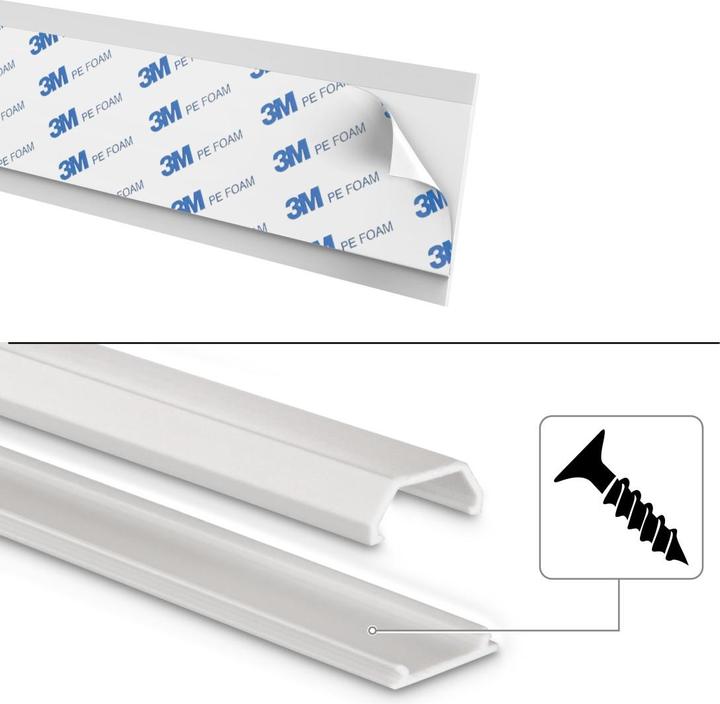 Image du produit Hama Conduit de câbles en PVC, carré (Conduit, 100 cm)