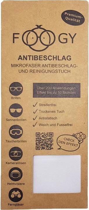 Actual product image Foogy Anti-fogging and cleaning cloth