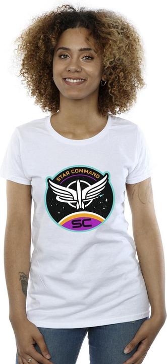 Actual product image Disney Womens/Ladies Lightyear Star Command Circle Cotton T-Shirt (L)