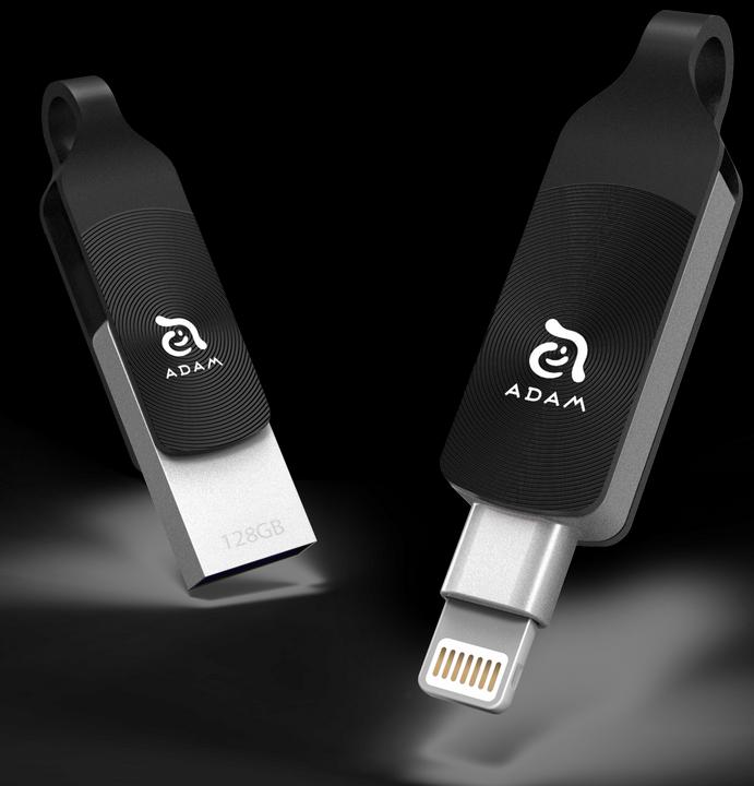 Produktbild Adam Elements iKlips Duo+ (128 GB, USB 3.1)