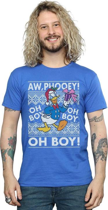 Immagine prodotto Disney Donald Duck Christmas Fair Isle Maglietta Uomo (XL)