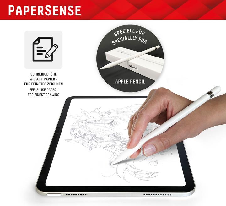 Actual product image Displex Tablet Papersense, iPad Paper Feeling Schutzfolie (1 Piece, iPad 2022 (10th Gen), iPad Air 11 2024 (M2))