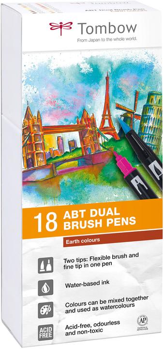 Immagine prodotto Tombow ABT Dual Brush Pen (Multicolore, 18 x)