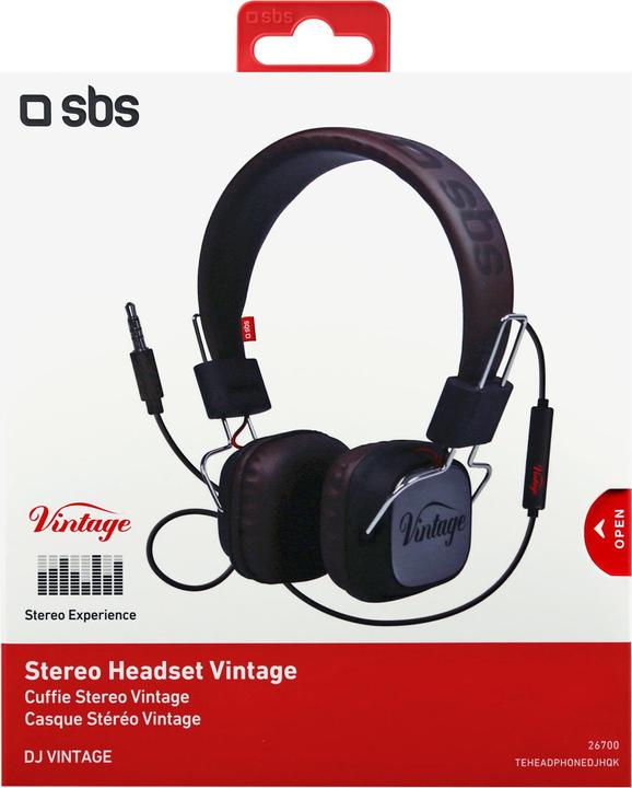 Produktbild SBS Stereo-Kopfhörer Vintage