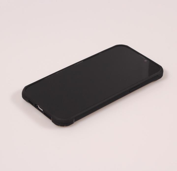 Produktbild PhoneLook Hülle Military Elite kompakt Cover mit semi-transparentem Carbon Rücken (Apple iPhone 14 Pro)