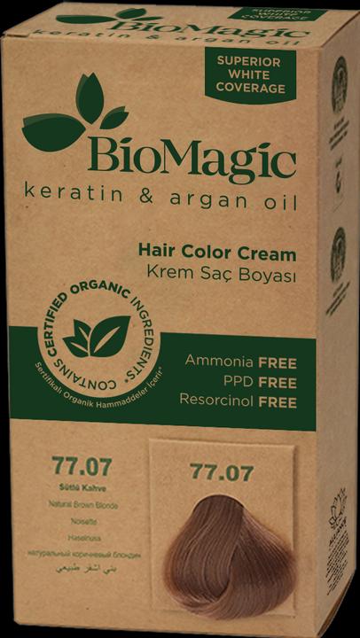 Image du produit Biomagic Teinture pour cheveux blonds bruns (77,07) 250 g - Biomagique (77,07)