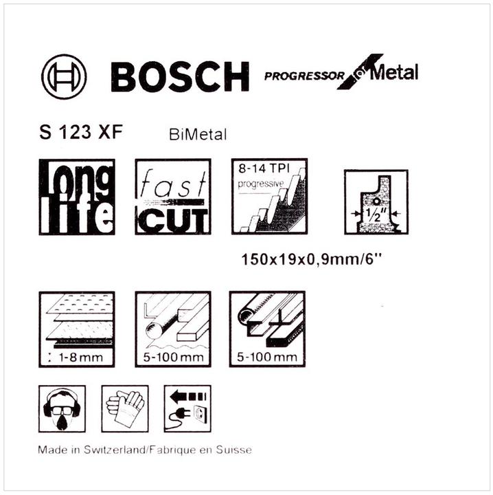 Productafbeelding Bosch Professional Zubehör Sabelzaagblad S 123 XF, Progr