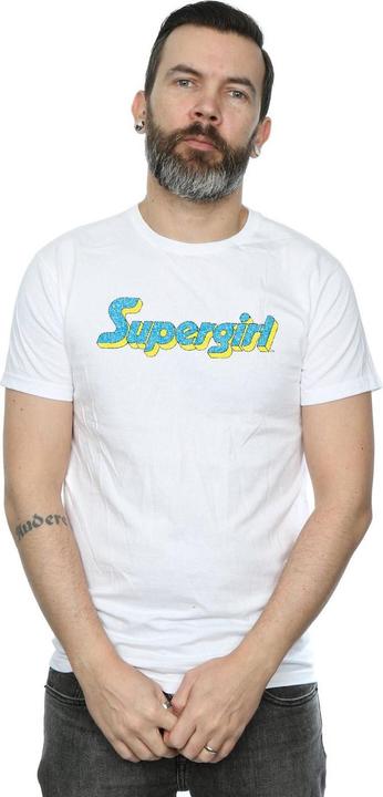 Actual product image Mens Supergirl Crackle Logo T-Shirt (XL)