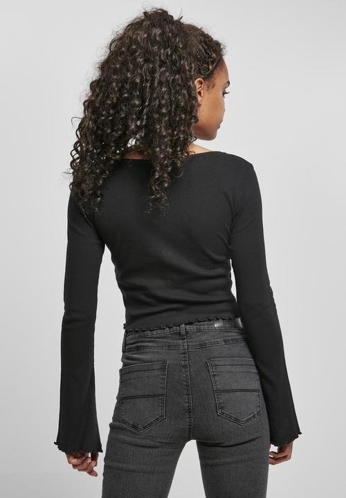 Actual product image Urban Classics Ladies Cropped Rib Cardigan - 14113 (L)