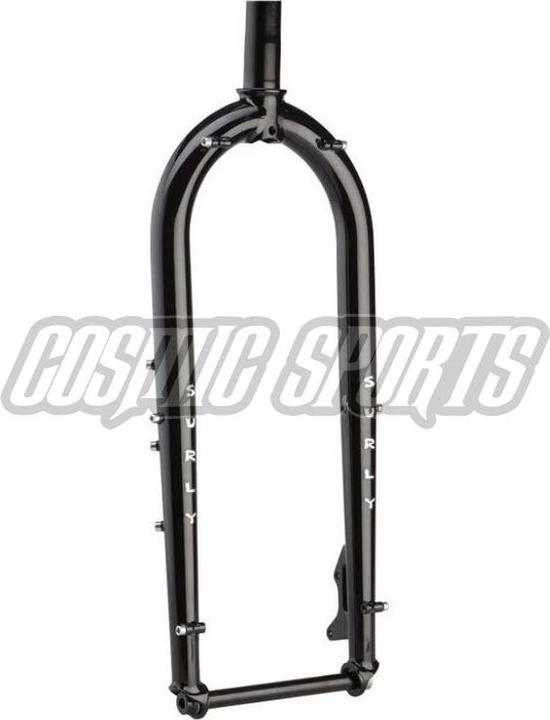 Surly Ice Cream Truck Steel Fork, 26", 28.6-30, 47mm, 487mm, 150x15mm TA, 28.6-30, IS Disc, black
