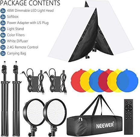 Actual product image Neewer LED Softbox Lighting Kit (2 Pack) (Soft boxes)