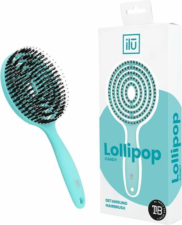 Image du produit Tools for Beauty T4B ILU LOLLIPOP CANDY Brosse à cheveux démêlante pour cheveux secs et mouillés avec poils