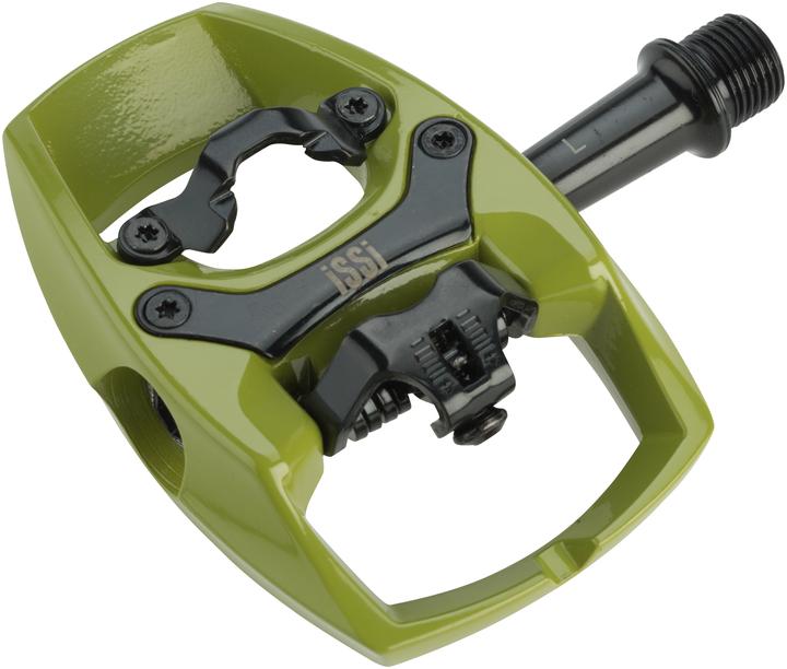 Produktbild iSSi Flip II SPD Hybridpedal für MTB/Trekking/City (Bearing/Bushing). Lichen Green.