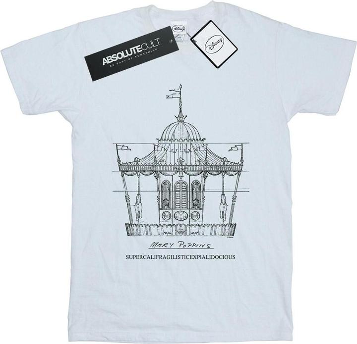 Immagine prodotto Disney Mary Poppins Carousel Sketch Maglietta Uomo (XXL)