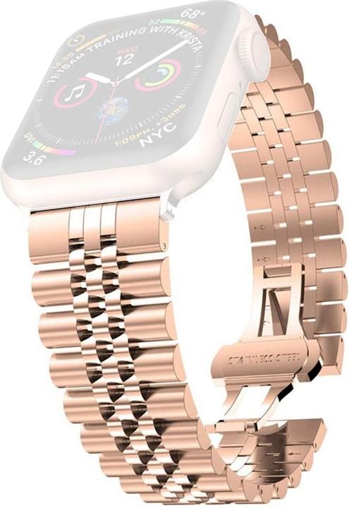 Produktbild Cover-Discount Apple Watch 42 / 44mm - Edelstahl Armband Maschen roségold (42 mm, 44 mm, Edelstahl, Apple Watch Series 1, Apple Watch Series 2, Apple Watch Series 3, Apple Watch Series 4, Apple Watch Series 5, Apple Watch Series 6, Apple Watch SE)