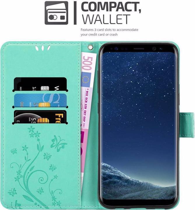 Image du produit Cadorabo Couverture du livre de fleurs (Samsung Galaxy S8)