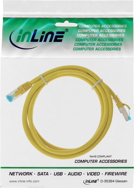 Produktbild InLine Patchkabel (S/FTP, CAT6a, 0.25 m)
