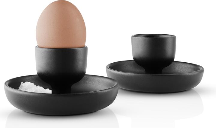 Actual product image Eva Solo - Nordic kitchen Egg cup - Black - 2 pcs. H6 cm x 11 cm (2 x)