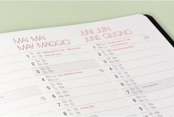Produktbild Brunnen 1073933905 Buchkalender Modell 739 (2025) 'SlimLine'| 2 Seiten = 1 Monat| 170 × 240 mm| (17 x 24 cm, Englisch, Französisch)