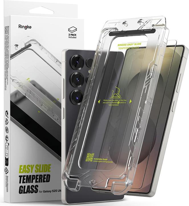 Actual product image Ringke Easy Slide 2-pack tempered glass for Samsung Galaxy S25 Ultra (2 Piece, Samsung Galaxy S25 Ultra)