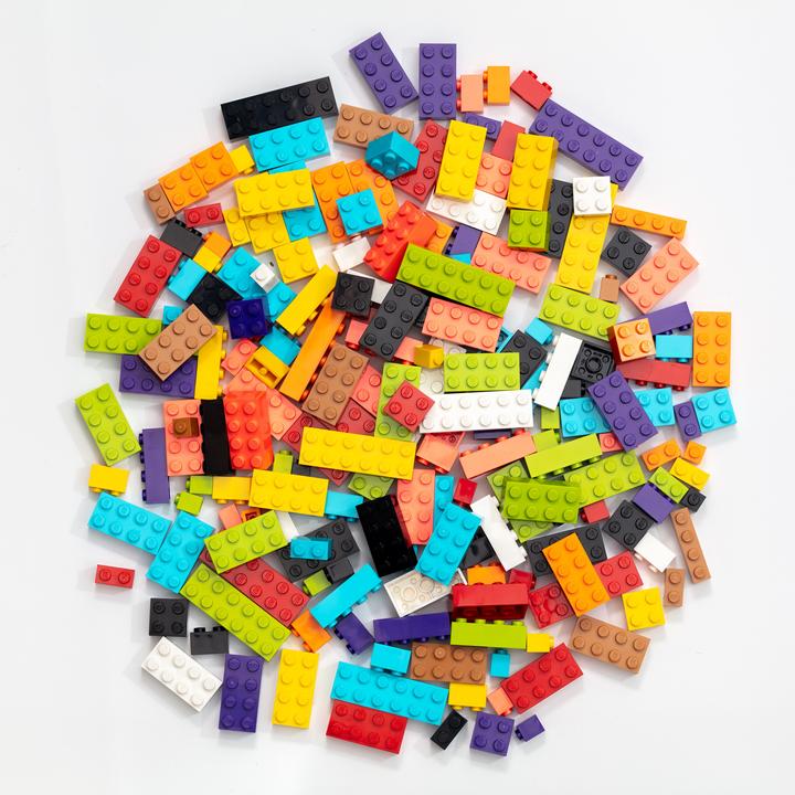 Immagine prodotto LEGO Mattoni alti colori misti - 1200 gr. - circa 750 pezzi - Miscela di mattoni base colorati - NOVITÀ (Accessori LEGO)