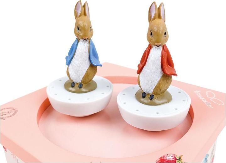 Actual product image Trousselier Musical Clock Dancing Peter Rabbit, Strawberries Magnetic