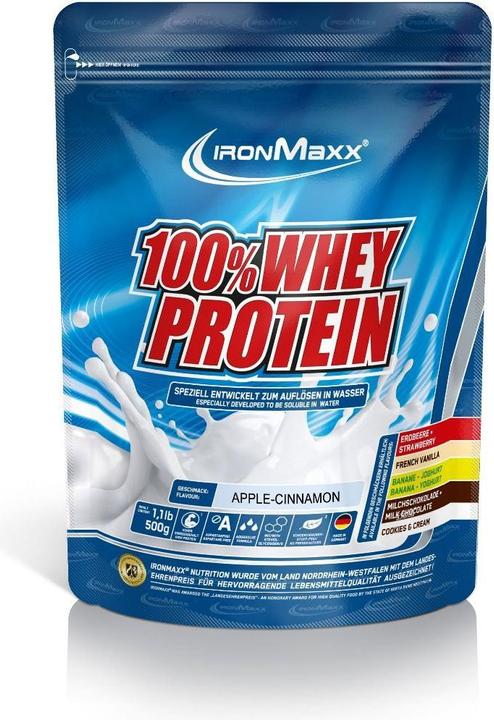 Immagine prodotto IronMaxx Whey Protein (Mela, Cannella, 1 pz., 500 g)