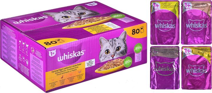 Image du produit Whiskas saszetki z drobiem dla kota 80x85g (Senior, 1 pcs, 6800 g)