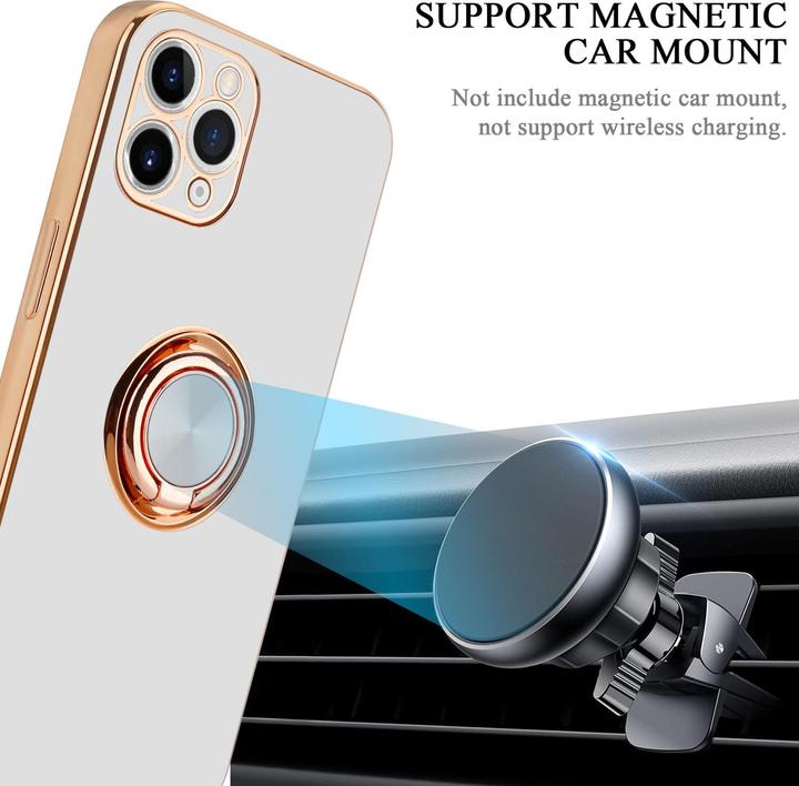 Actual product image Cadorabo Case for Apple iPhone 11 PRO MAX in TPU with camera protection and ring LM089 Style (Apple iPhone 11 Pro Max)