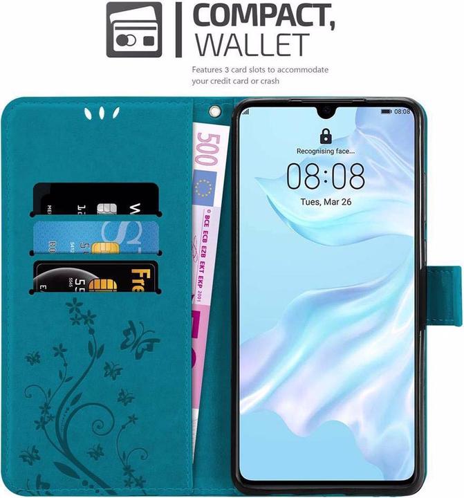 Actual product image Cadorabo Flower Book Cover (Huawei P30)
