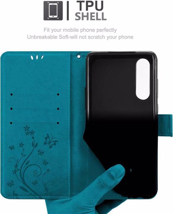 Actual product image Cadorabo Flower Book Cover (Huawei P30)