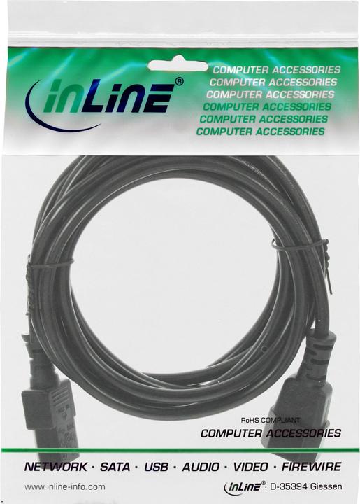 Produktbild InLine Kaltgeräteverlängerung (1.50 m, IEC 320)