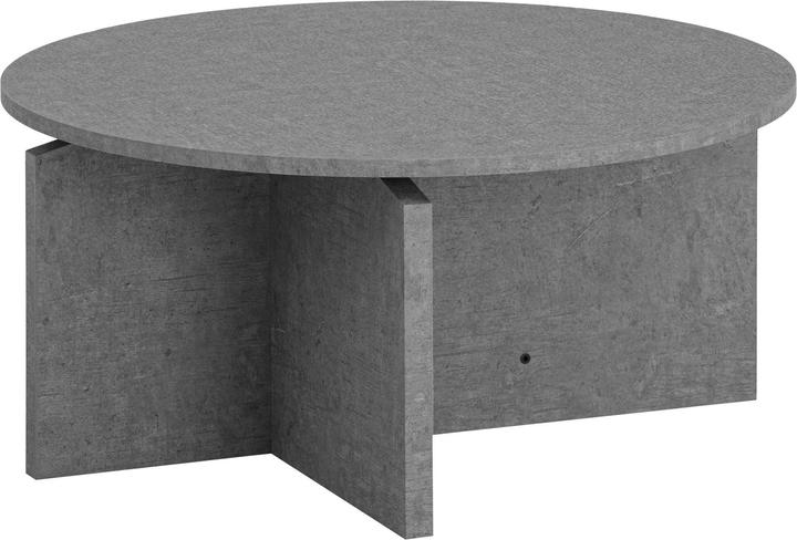Produktbild FineBuy Couchtisch 70 cm Wohnzimmertisch Sofatisch Rund Gross Kaffeetisch Modern (70 x 70 x 33 cm)