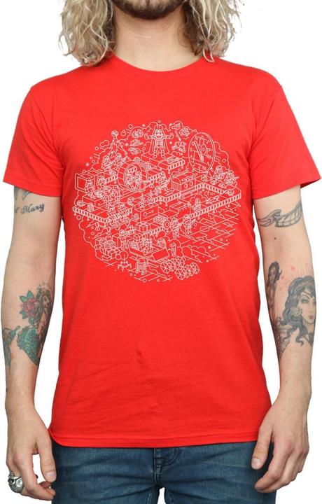Actual product image Star Wars Mens Christmas Death Star T-Shirt (3XL)