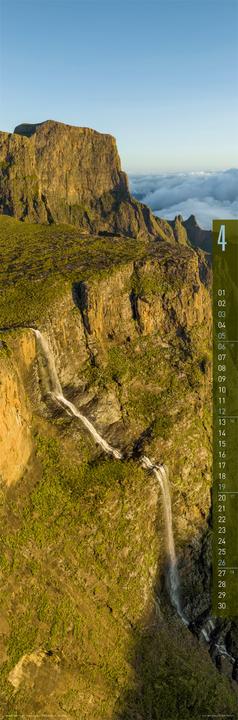 Actual product image Terra Kalender 2026 (33 x 100 cm, Hardcover, English, Spanish, French, German)