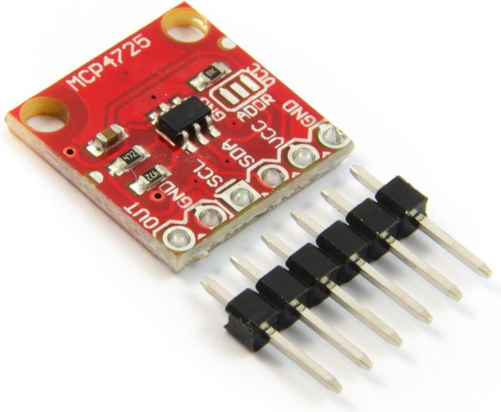 Actual product image Purecrea MCP4725 12-bit digital-to-analogue converter I2C DAC