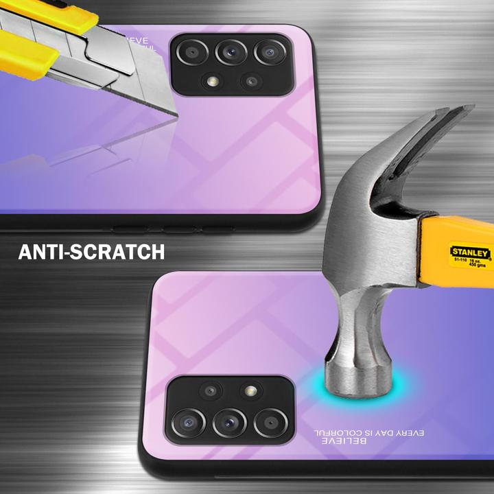 Image du produit Cadorabo TPU 2 couleurs Housse en verre (Samsung Galaxy A52, Samsung Galaxy A52 5G, Samsung Galaxy A52s 5G)