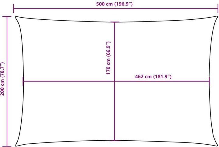 Actual product image VidaXL Nezhatok (200 x 500 cm)
