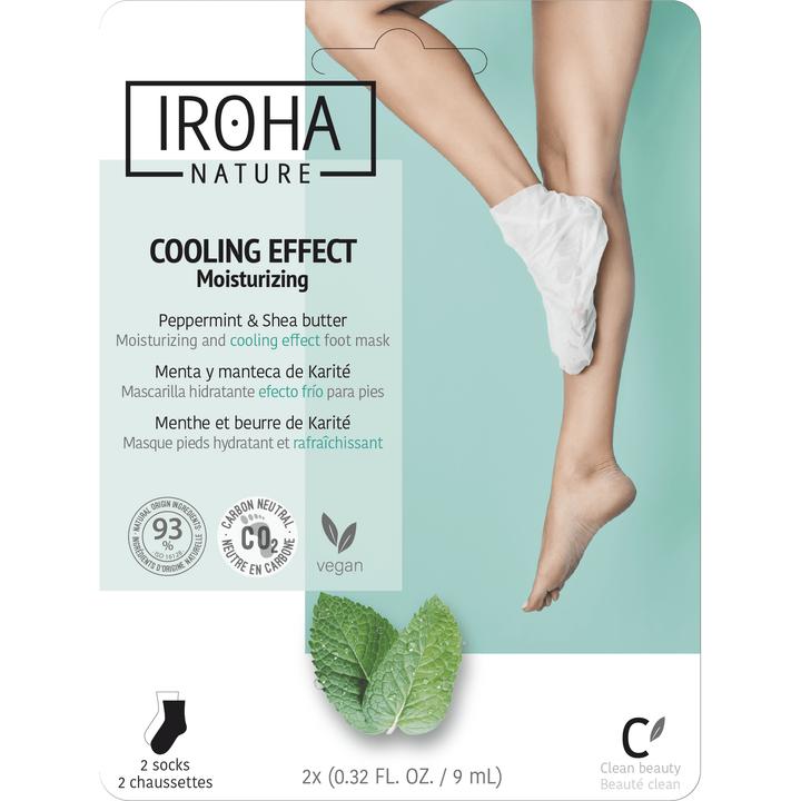 Immagine prodotto Iroha Nature Natura - Calzini Maschera Piedi Relax Menta Piperita (Maschera del piede, 9 ml)