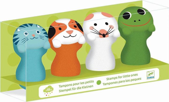 Actual product image Djeco Toddler stamp garden animals