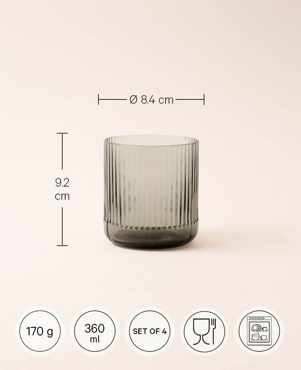 Image du produit Esmée Lot de 4 verres à boire Oskar (0.36 l, 4 x)