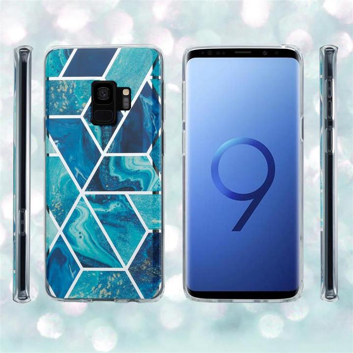 Image du produit Cadorabo Couverture IMD TPU Marbre coloré (Samsung Galaxy S9+)