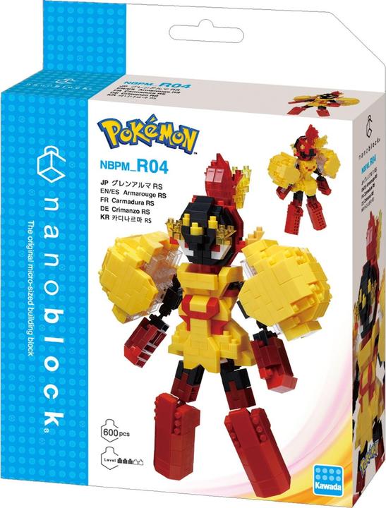 Actual product image Nanoblock Pokémon Carmadura/Crimanzo