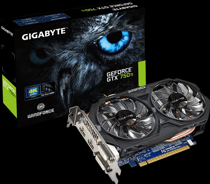 Gigabyte GeForce GTX 750 Ti Windforce 2X (2 Go)