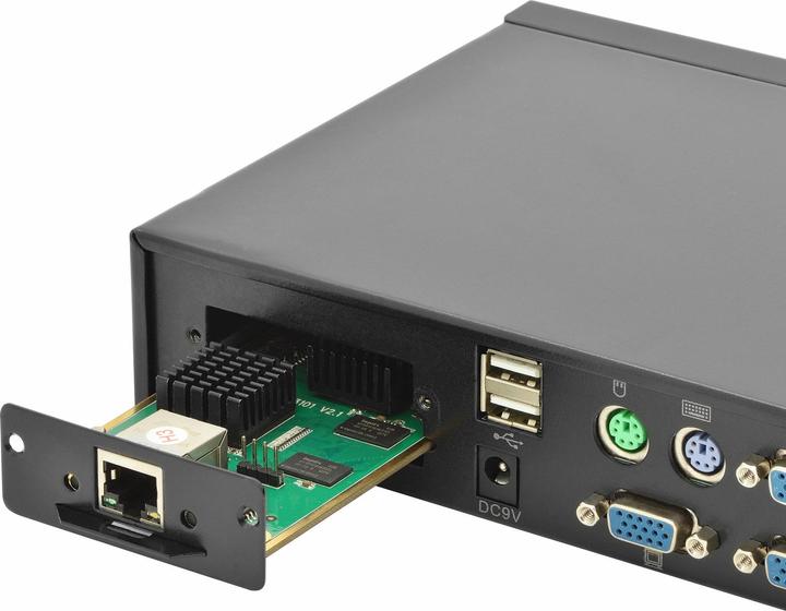 Digitus Modulo IP per commutatori KVM Manutenzione remota tramite interfaccia web per DS-23200 DS-23300